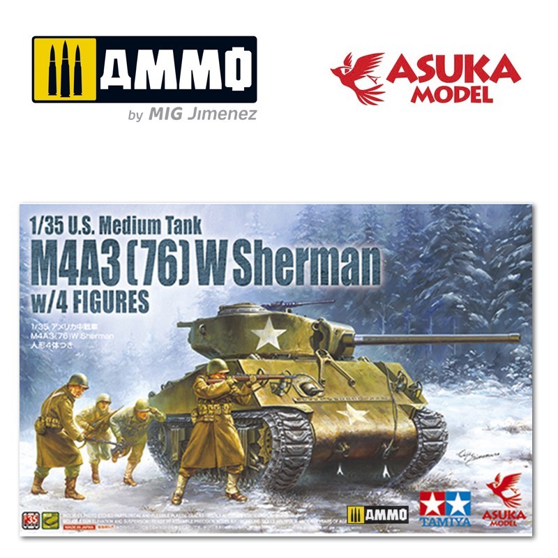 1/35 US M4A35(76) SHERMAN BATTLE OF BULGE