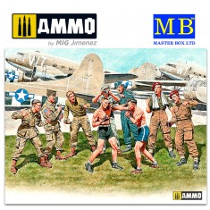 1/35 Friendly boxing match. British and American paratroopers, WW II era