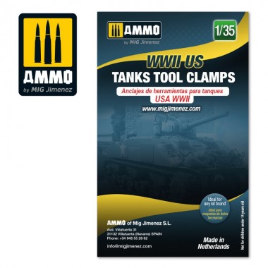 1/35 WWII US Tanks Tool Clamps
