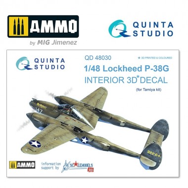 1/48 P-38G 3D-Printed &...