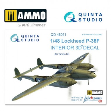 1/48 P-38F 3D-Printed &...