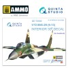 1/72 MiG-29 9-13  3D-Printed & coloured Interior on decal paper  (for 7278 Zvezda kit)