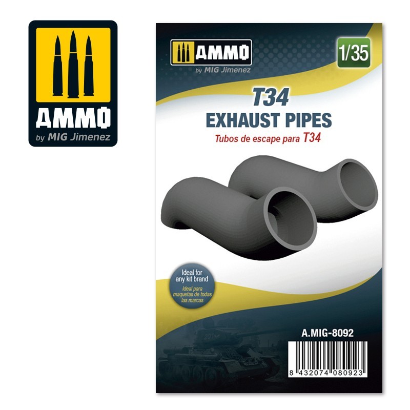 1/35 T34 Exhaust Pipes