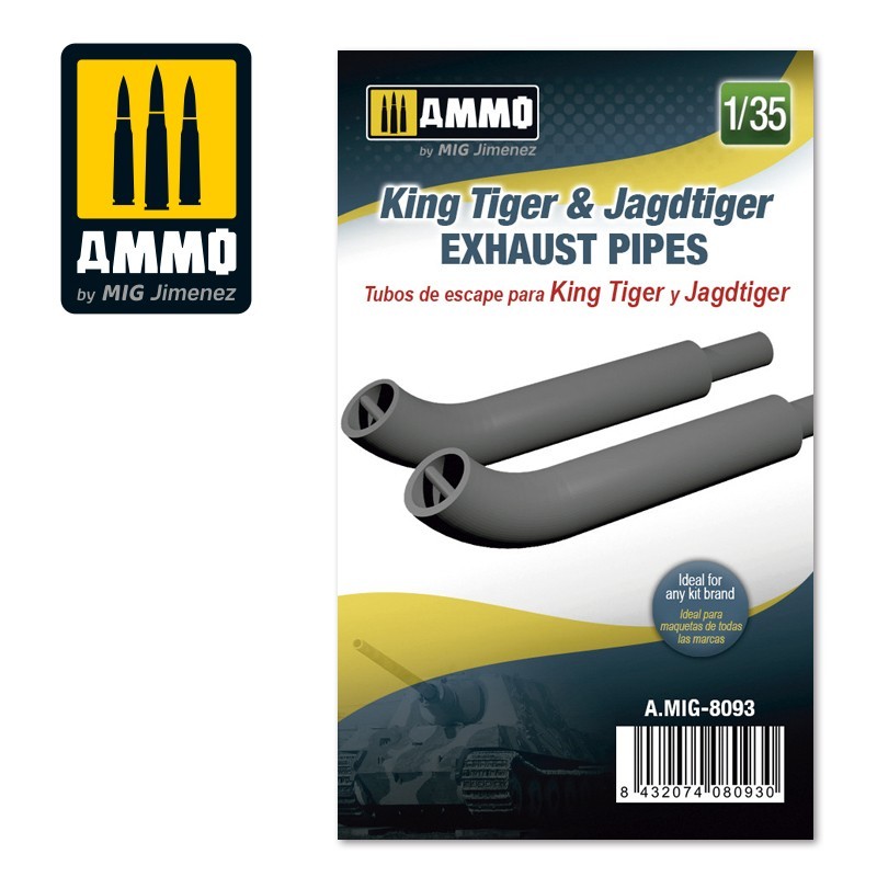 1/35 King Tiger & Jadtiger Exhaust Pipes