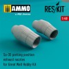 1/48 Su-35 parking position exhaust nozzles for Great Wall Hobby Kit