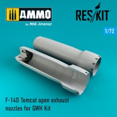 1/72 F-14D Tomcat open exhaust nozzles for GWH Kit