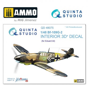 1/48 Bf-109G-2 3D-Printed &...