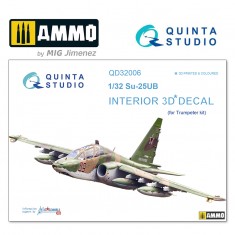 1/32 Su-25UB 3D-Printed & coloured Interior on decal paper (for Trumpeter kit)