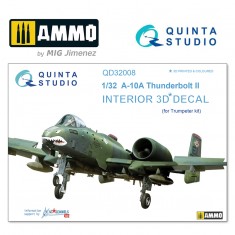 1/32 A-10A 3D-Printed & coloured Interior on decal paper (for Trumpeter kit)