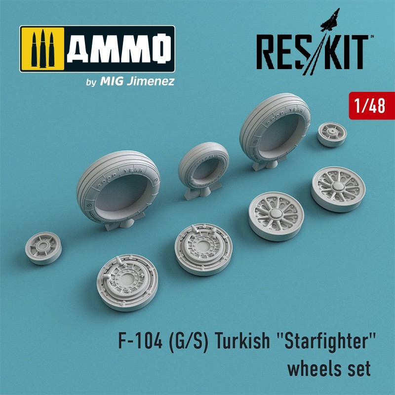 1/48 F-104 (G/S) Turkish "Starfighter" wheels set