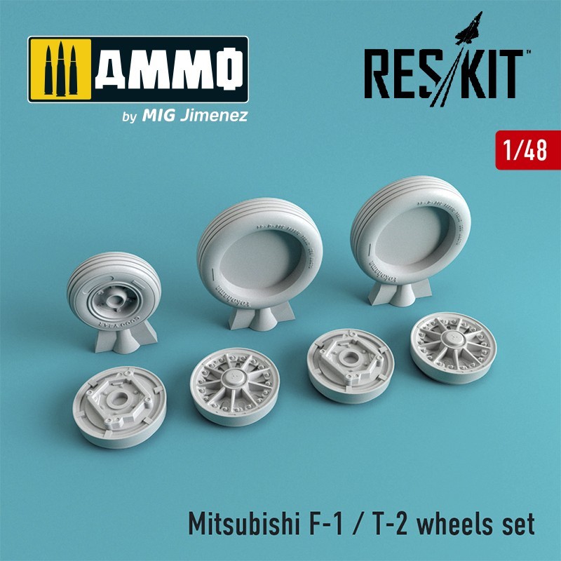 1/48 Mitsubishi F-1 / T-2 wheels set