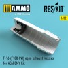 1/32 F-16 (F100-PW) open exhaust nozzles for ACADEMY Kit