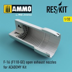 1/32 F-16 (F110-GE) open exhaust nozzles for ACADEMY Kit