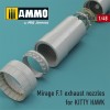 1/48 Mirage F.1 exhaust nozzles for KITTY HAWK KIT