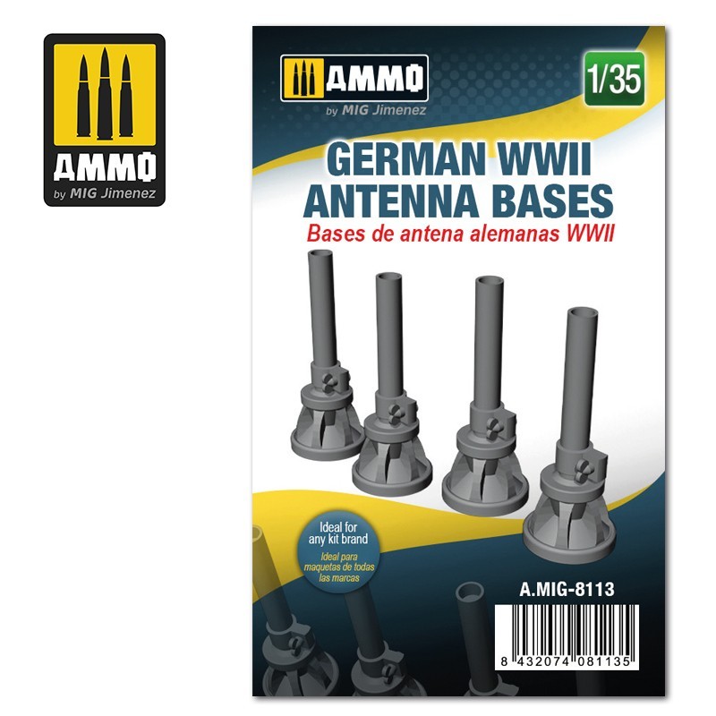 1/35 German WWII Antenna Bases