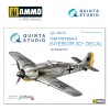 1/48 FW 190A-3 3D-Printed & coloured Interior on decal paper (for Eduard  kit)
