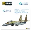 1/48 F-15I 3D-Printed & coloured Interior on decal paper (for GWH kit)
