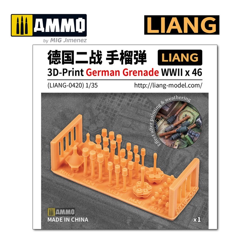 3D-Print German Grenade WWII x 46