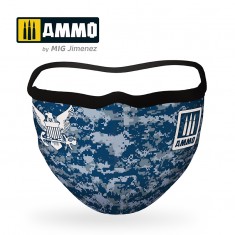 AMMO FACE MASK "Navy Blue Camo" 
