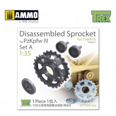 1/35 PzKpfw III Disassembled Sprocket Set A