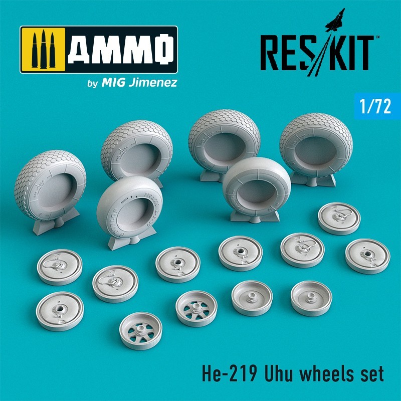 1/72 He-219 Uhu wheels set