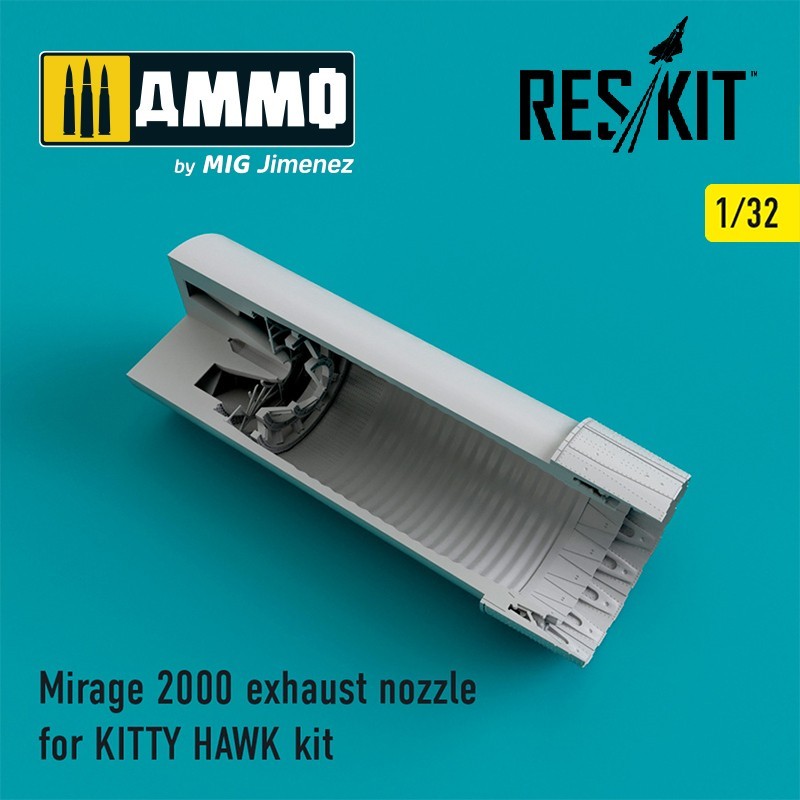1/32 Mirage 2000 exhaust nozzles for KITTY HAWK KIT
