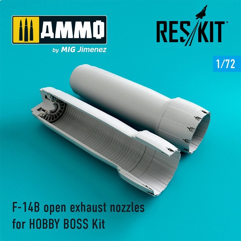 1/72 F-14 (B\D) open exhaust nozzles for HOBBY BOSS Kit