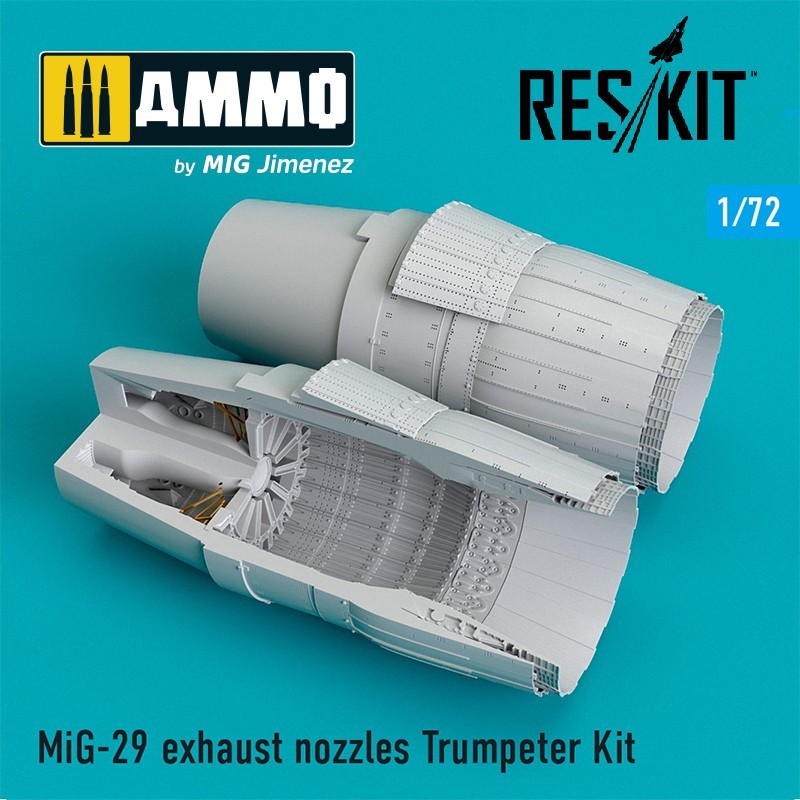 1/72 MiG-29 exhaust nozzles Trumpeter Kit