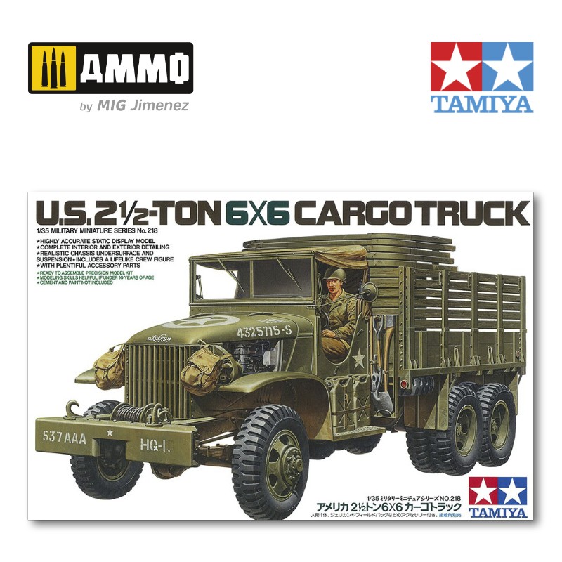 Tamiya US 2 ½ Ton 6x6 Cargo Truck 1 35 for sale online
