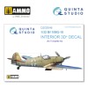 1/32 Bf 109G-10 3D-Printed & coloured Interior on decal paper (for Trumpeter kit)