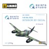 1/48 Me-262A 3D-Printed & coloured Interior on decal paper (for Tamiya kit)