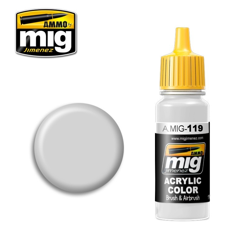 Ammo of Mig Jimenez Acrylic Color Brushes Airbrush Medium Sea Grey BS637 #0246