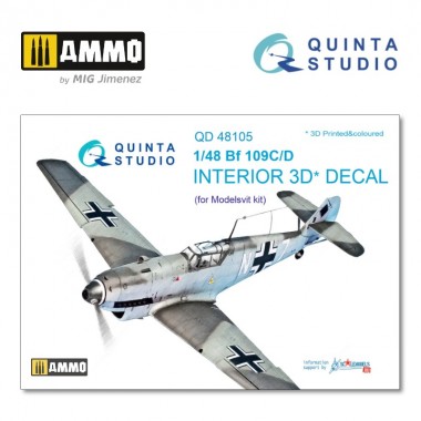 1/48 Bf 109C/D 3D-Printed &...