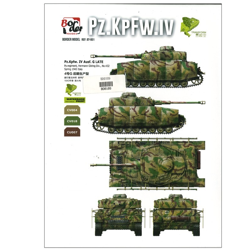 Pz.Kpfw IV Ausf. G/H Mask 4 - Scale 1/35