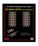 1/35 Eslabones de Orugas Articuladas para Pz.Kpfw.III/IV Producción Final (Impresos en 3D)
