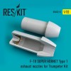 1/32 F-18 (E/G) SUPER HORNET Type 1 exhaust nozzles for Trumpeter Kit
