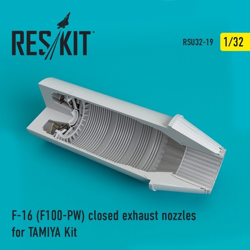 1/32 F-16 (F100-PW) closed exhaust nozzles for  TAMIYA Kit