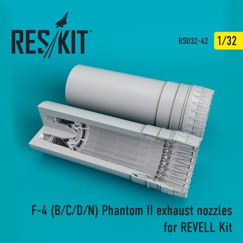 1/32 F-4 (B/C/D/N) Phantom II exhaust nozzles for REVELL Kit