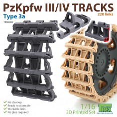 1/16 PzKpfw.III/IV Tracks Type 3a