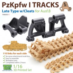 1/16 PzKpfw I Tracks Late Type w/Cleats for Ausf.B