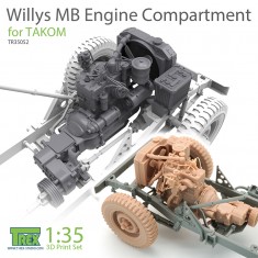 1/35 Willys MB Engine Compartment Set for TAKOM