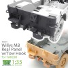 1/35 Willys MB Rear Panel w/Tow Hook Set for TAKOM