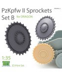 1/35 Ruedas Motrices para PzKpfw II Set B (para Kit Dragon)