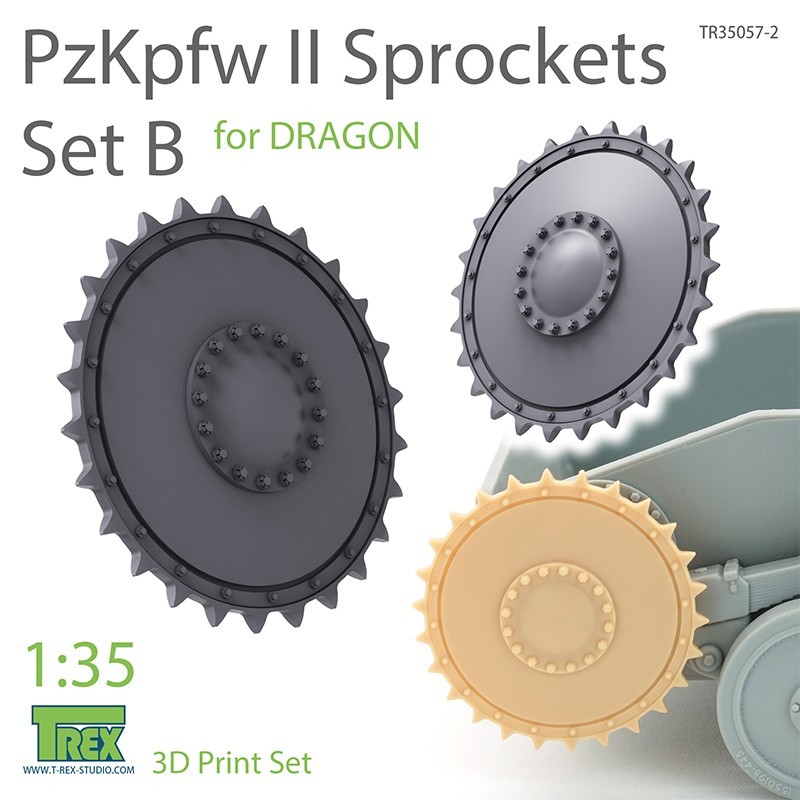 1/35 PzKpfw II Sprockets Set B for DRAGON