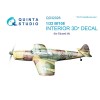 1/32 Bf 108 3D-Printed & coloured Interior on decal paper (for Eduard kit)
