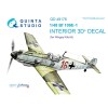 1/48 Bf 109E-1 3D-Printed & coloured Interior on decal paper (for Wingsy kits kit)