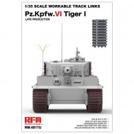 1/35 Workable track links for Tiger I late (New mould, upgraded version)