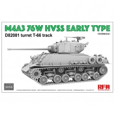 1/35 M4A3 76W HVSS Early type D82081 turret T-66 track