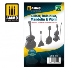 1/35 Guitar, Balalaika, Mandolin & Violin