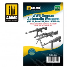 1/35 WWII German Automatic Weapons (StG 44, Erma EMP, FG 42 & MP 40)